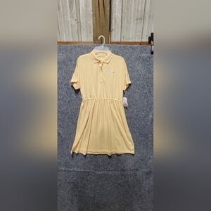 Wonder Nation Girls Yellow (Suede) Vent Back Dress/Romper Size XL (14-16) New